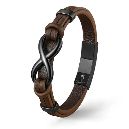 INFINITY BROWN - 19 cm - Armband