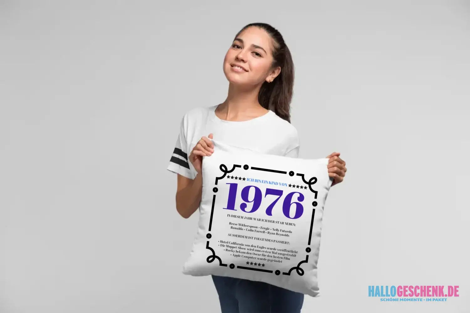 JAHRESZAHL DESIGNER personalisierbar : Kissen 40x40 cm