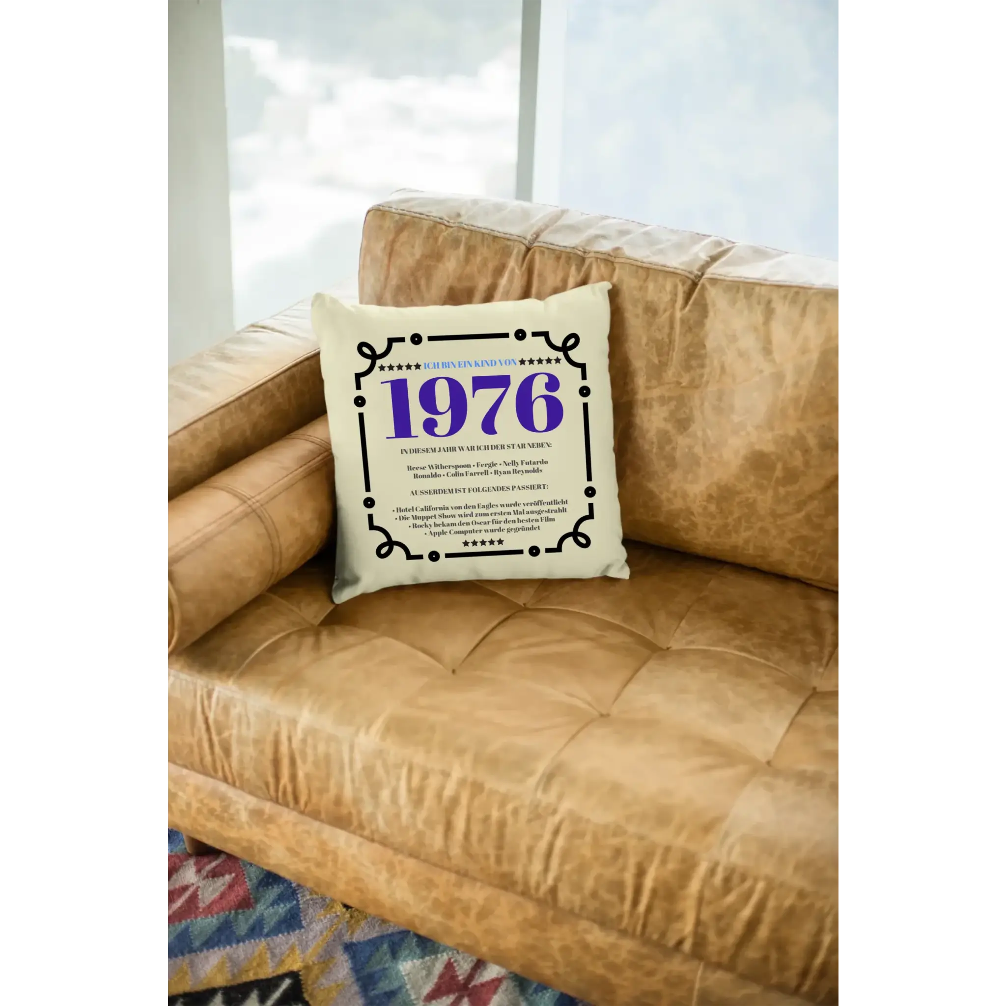 JAHRESZAHL DESIGNER personalisierbar : Kissen 40x40 cm