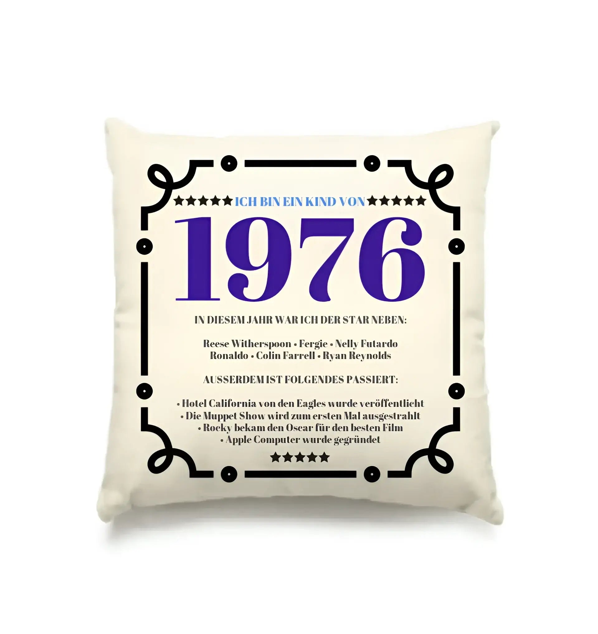 JAHRESZAHL DESIGNER personalisierbar : Kissen 40x40 cm