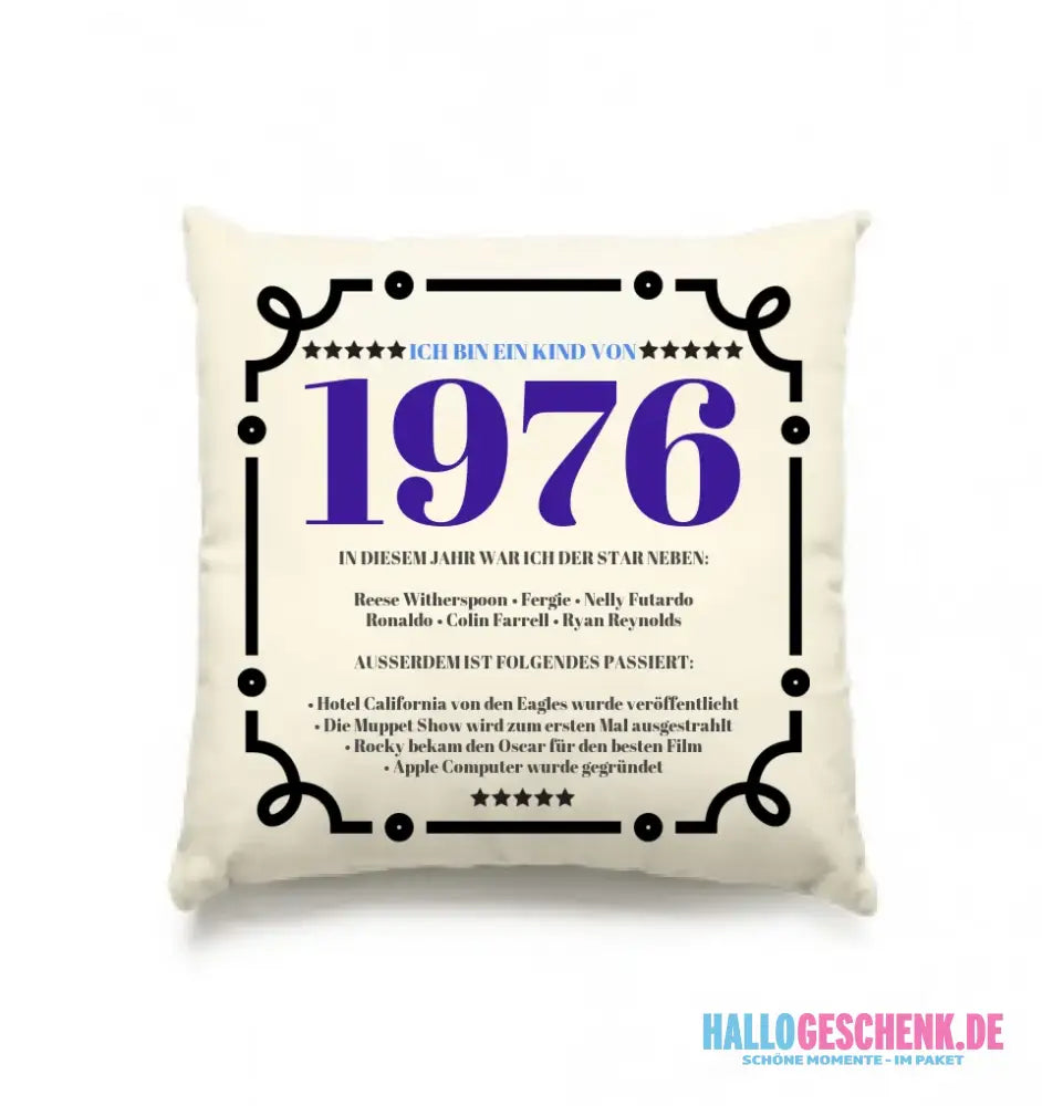 JAHRESZAHL DESIGNER personalisierbar : Kissen 40x40 cm