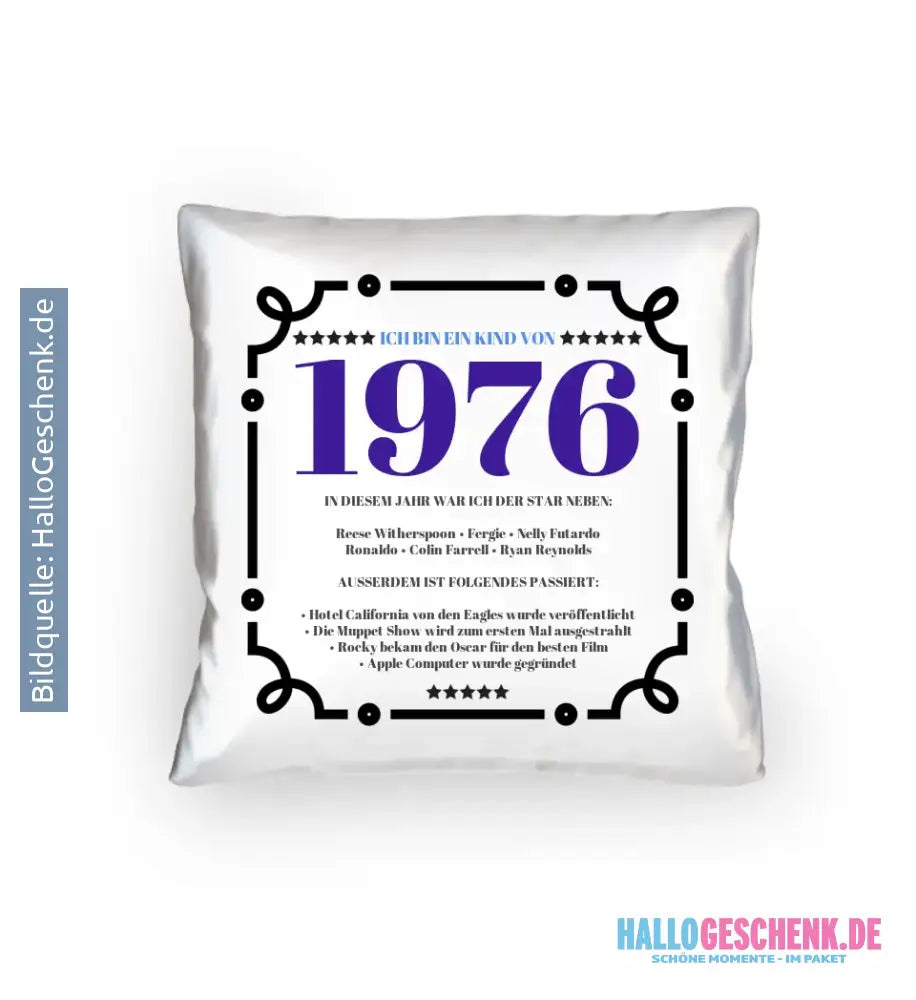 JAHRESZAHL DESIGNER personalisierbar : Kissen 40x40 cm
