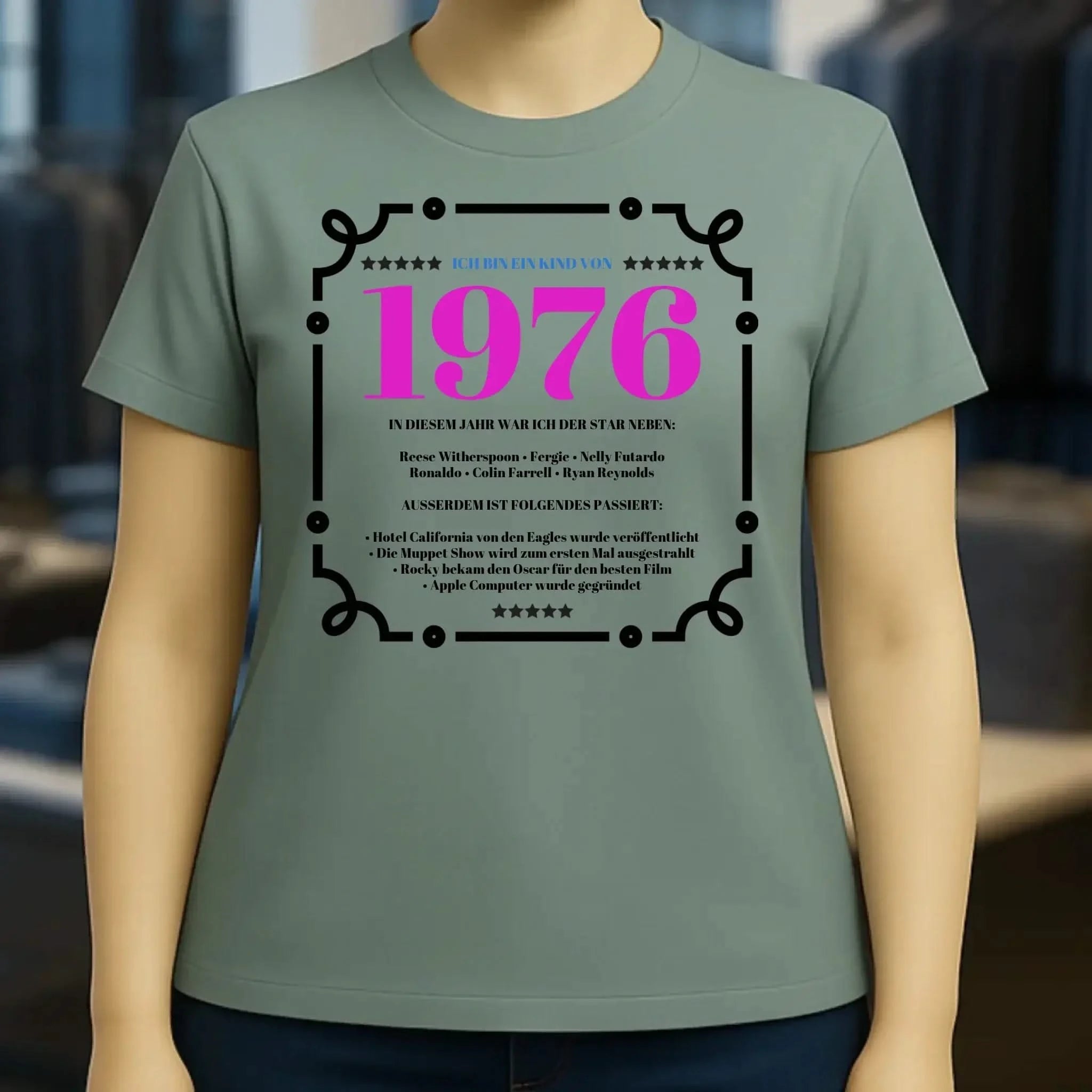 Jahreszahl Designer personalisierbar - Ladies Premium T-Shirt XS-2XL aus Bio-Baumwolle für Damen