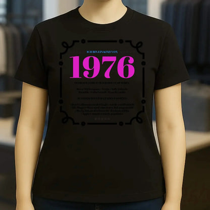 Jahreszahl Designer personalisierbar - Ladies Premium T-Shirt XS-2XL aus Bio-Baumwolle für Damen