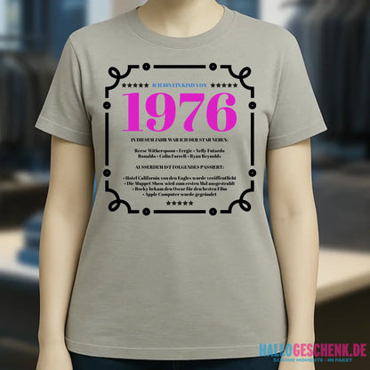 Jahreszahl Designer personalisierbar - Ladies Premium T-Shirt XS-2XL aus Bio-Baumwolle für Damen