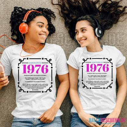 Jahreszahl Designer personalisierbar - Ladies Premium T-Shirt XS-2XL aus Bio-Baumwolle für Damen