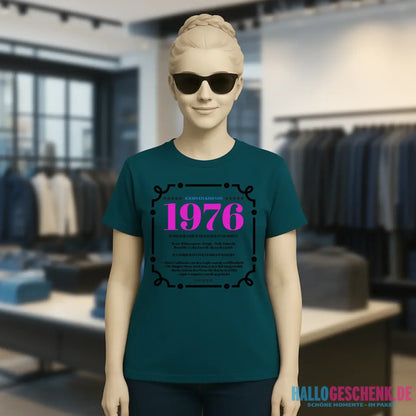 Jahreszahl Designer personalisierbar - Ladies Premium T-Shirt XS-2XL aus Bio-Baumwolle für Damen