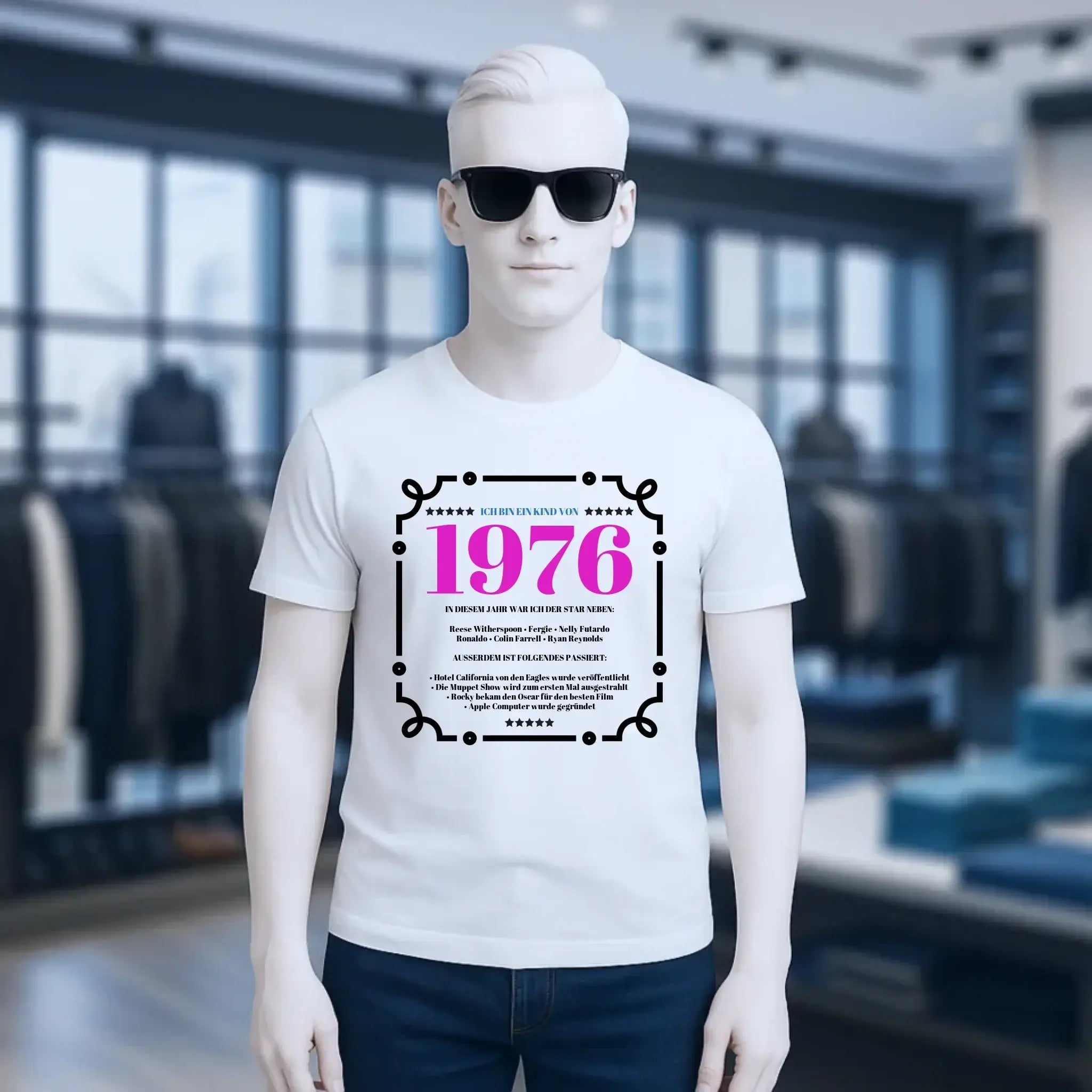JAHRESZAHL-DESIGNER personalisierbar - Unisex Premium T-Shirt XS-5XL aus Bio-Baumwolle für Damen & Herren