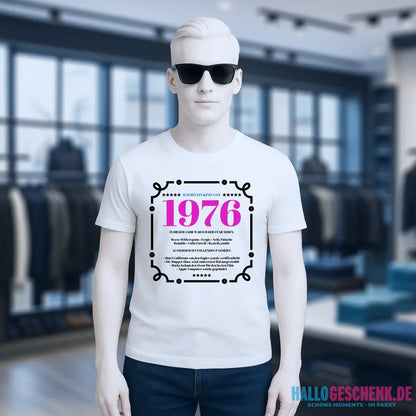 JAHRESZAHL-DESIGNER personalisierbar - Unisex Premium T-Shirt XS-5XL aus Bio-Baumwolle für Damen & Herren