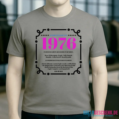 JAHRESZAHL-DESIGNER personalisierbar - Unisex Premium T-Shirt XS-5XL aus Bio-Baumwolle für Damen & Herren