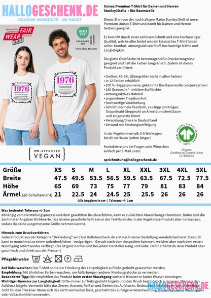 JAHRESZAHL-DESIGNER personalisierbar - Unisex Premium T-Shirt XS-5XL aus Bio-Baumwolle für Damen & Herren