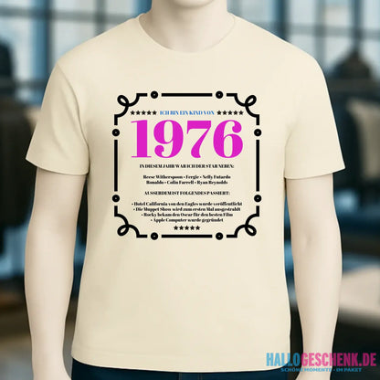 JAHRESZAHL-DESIGNER personalisierbar - Unisex Premium T-Shirt XS-5XL aus Bio-Baumwolle für Damen & Herren