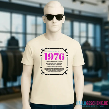 JAHRESZAHL-DESIGNER personalisierbar - Unisex Premium T-Shirt XS-5XL aus Bio-Baumwolle für Damen & Herren