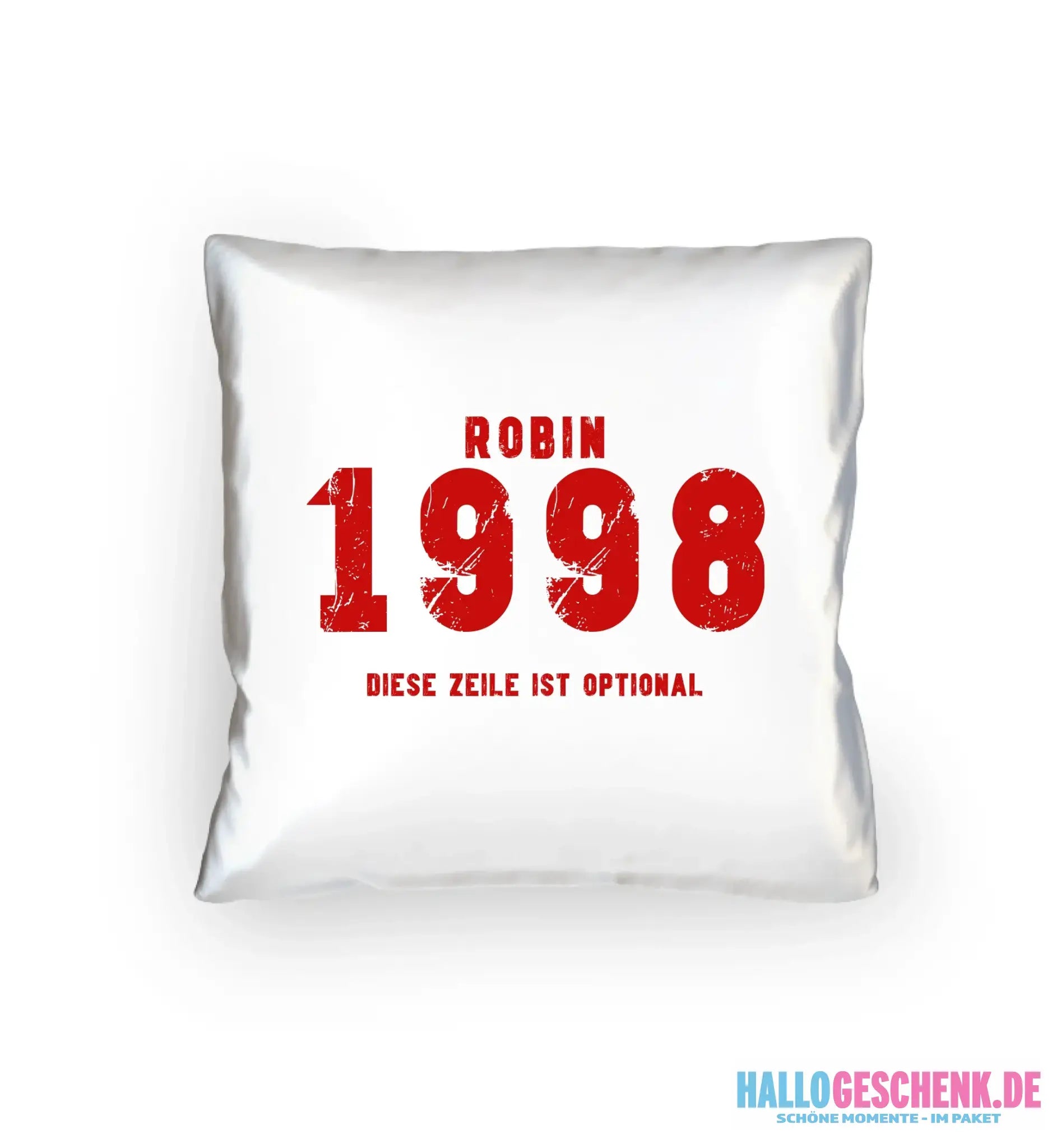 JAHRGANG mit NAME + WUNSCHTEXT • Kissen 40x40 cm • personalisiert - Kissen 40x40 cm / White / 40cm-x-40cm - Customizer