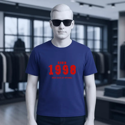 JAHRGANG mit NAME + WUNSCHTEXT • Unisex Premium T-Shirt XS-5XL aus Bio-Baumwolle für Damen & Herren • Exklusivdesign • personalisiert