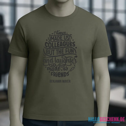 Jobzitat Motivauswahl & Wunschname - Unisex Premium T-Shirt XS-5XL aus Bio-Baumwolle für Damen & Herren