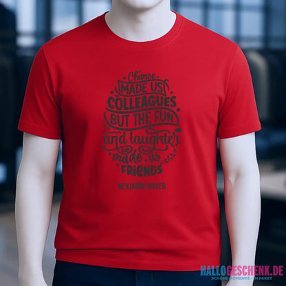 Jobzitat Motivauswahl & Wunschname - Unisex Premium T-Shirt XS-5XL aus Bio-Baumwolle für Damen & Herren