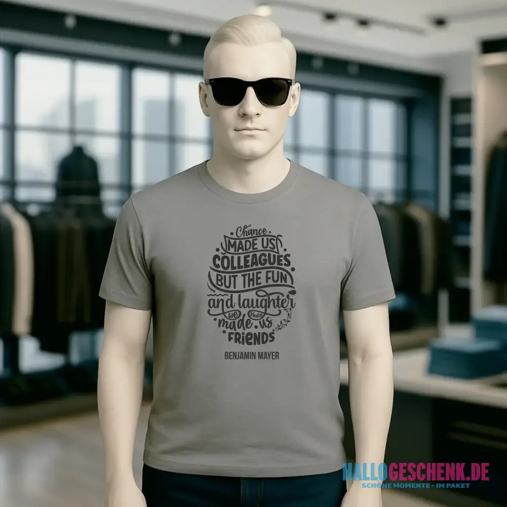 Jobzitat Motivauswahl & Wunschname - Unisex Premium T-Shirt XS-5XL aus Bio-Baumwolle für Damen & Herren