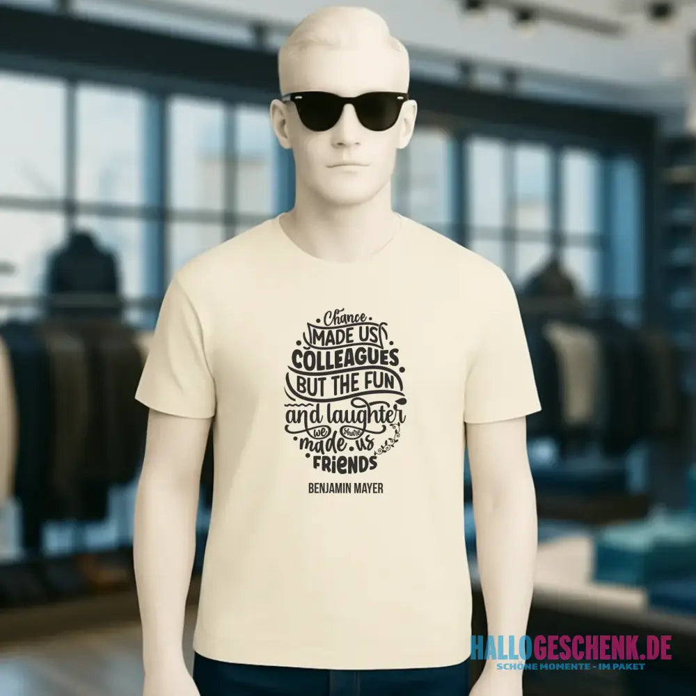 Jobzitat Motivauswahl & Wunschname - Unisex Premium T-Shirt XS-5XL aus Bio-Baumwolle für Damen & Herren