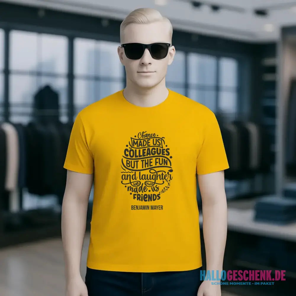 Jobzitat Motivauswahl & Wunschname - Unisex Premium T-Shirt XS-5XL aus Bio-Baumwolle für Damen & Herren