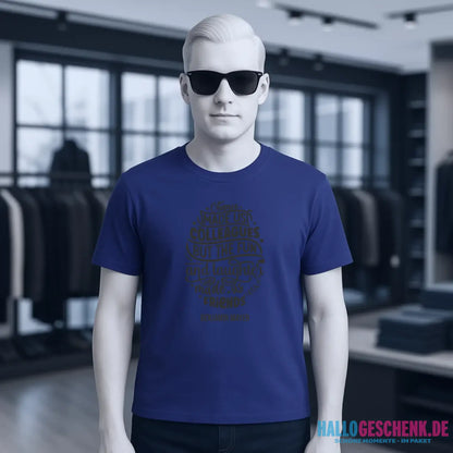 Jobzitat Motivauswahl & Wunschname - Unisex Premium T-Shirt XS-5XL aus Bio-Baumwolle für Damen & Herren