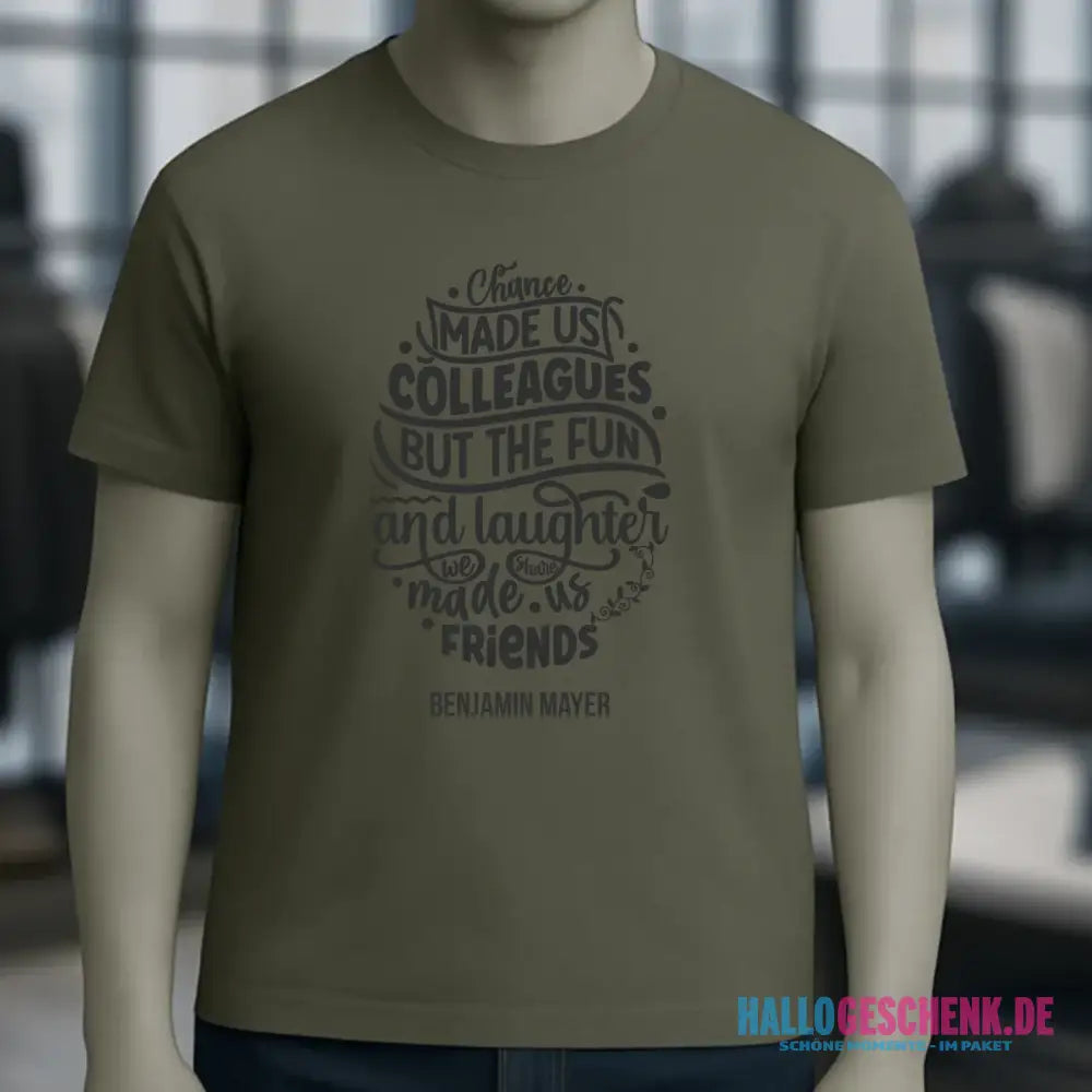 Jobzitat Motivauswahl & Wunschname - Unisex Premium T-Shirt XS-5XL aus Bio-Baumwolle für Damen & Herren