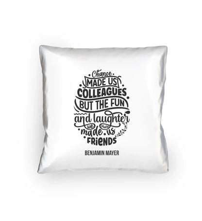 Jobzitate: 19 diverse Sprüche für die Arbeit / Büro (personalisierbare Motive) - Kissen 40x40 cm / White / 40cm-x-40cm