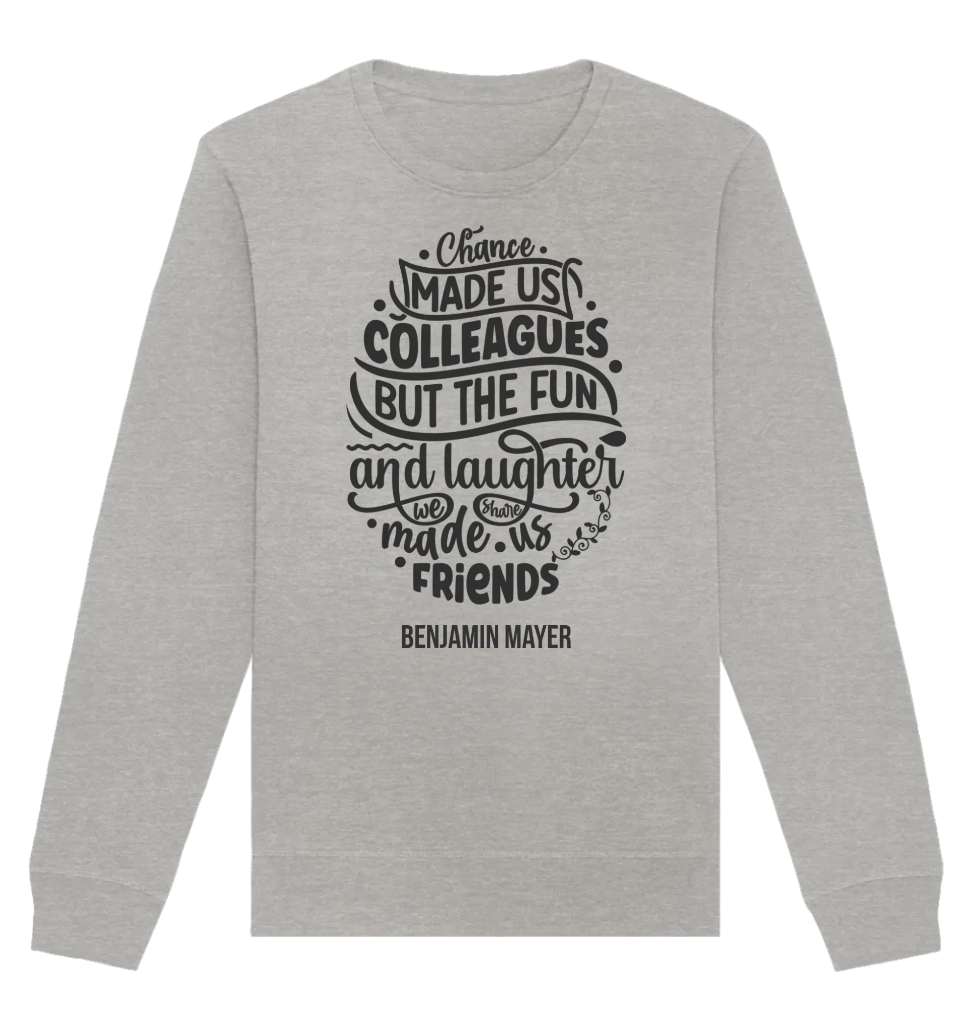 HalloGeschenk.de front-organic-basic-unisex-sweatshirt-c2c1c0-1116x