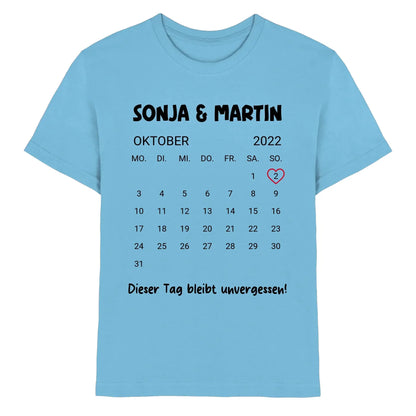 Kalender mit Wunschdatum • mehrere Artikel • ’Statement-Collection’ • Wunschtext • Mein Motiv - Premium Kinder T-Shirt