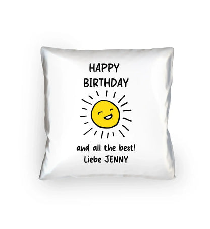 Kalender mit Wunschdatum • mehrere Artikel • ’Statement-Collection’ • Wunschtext • Mein Motiv - Kissen / White