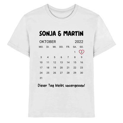 Kalender mit Wunschdatum • mehrere Artikel • ’Statement-Collection’ • Wunschtext • Mein Motiv - Premium Kinder T-Shirt