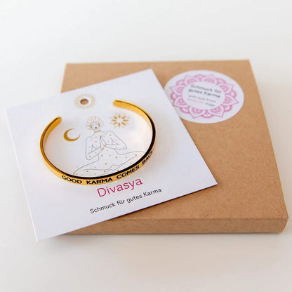 Karma Armband | vergoldet | Good Karma comes back