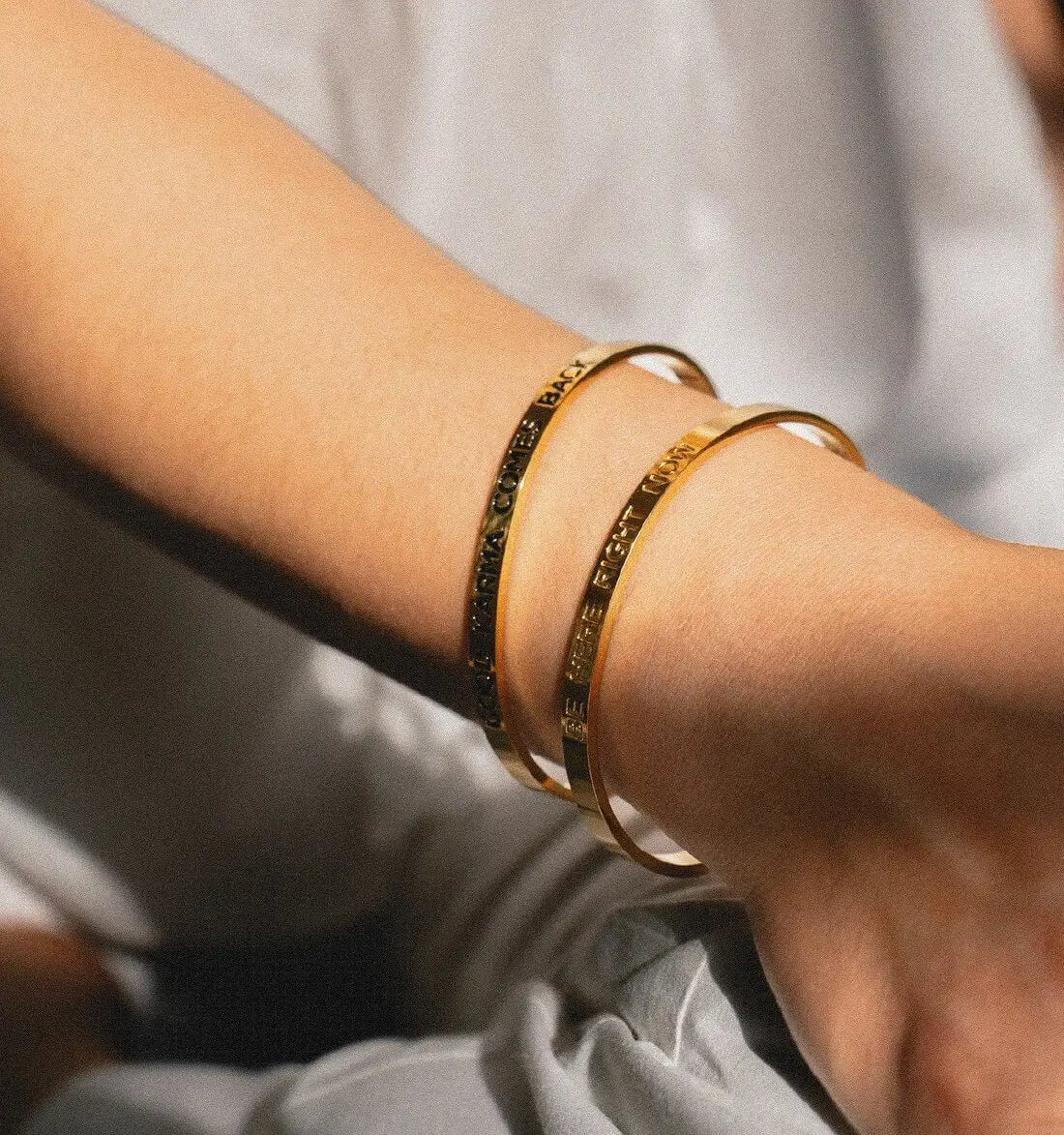 Karma Armband | vergoldet | Good Karma comes back