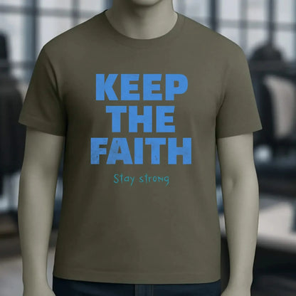 Keep the Faith • Farbwahl + Wunschtext • Unisex Premium T-Shirt XS-5XL aus Bio-Baumwolle für Damen & Herren • Exklusivdesign • personalisiert
