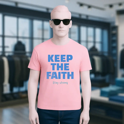 Keep the Faith • Farbwahl + Wunschtext • Unisex Premium T-Shirt XS-5XL aus Bio-Baumwolle für Damen & Herren • Exklusivdesign • personalisiert