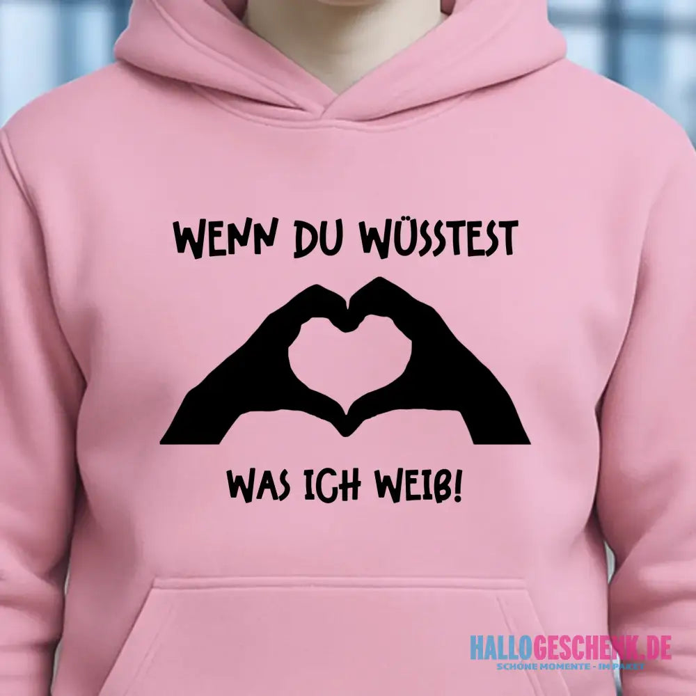 Keine Frage, ich liebe Dich auch! • Hände • personalisierter Text • Unisex Premium Hoodie XS-5XL aus Bio-Baumwolle für Damen & Herren • Exklusivdesign • personalisiert