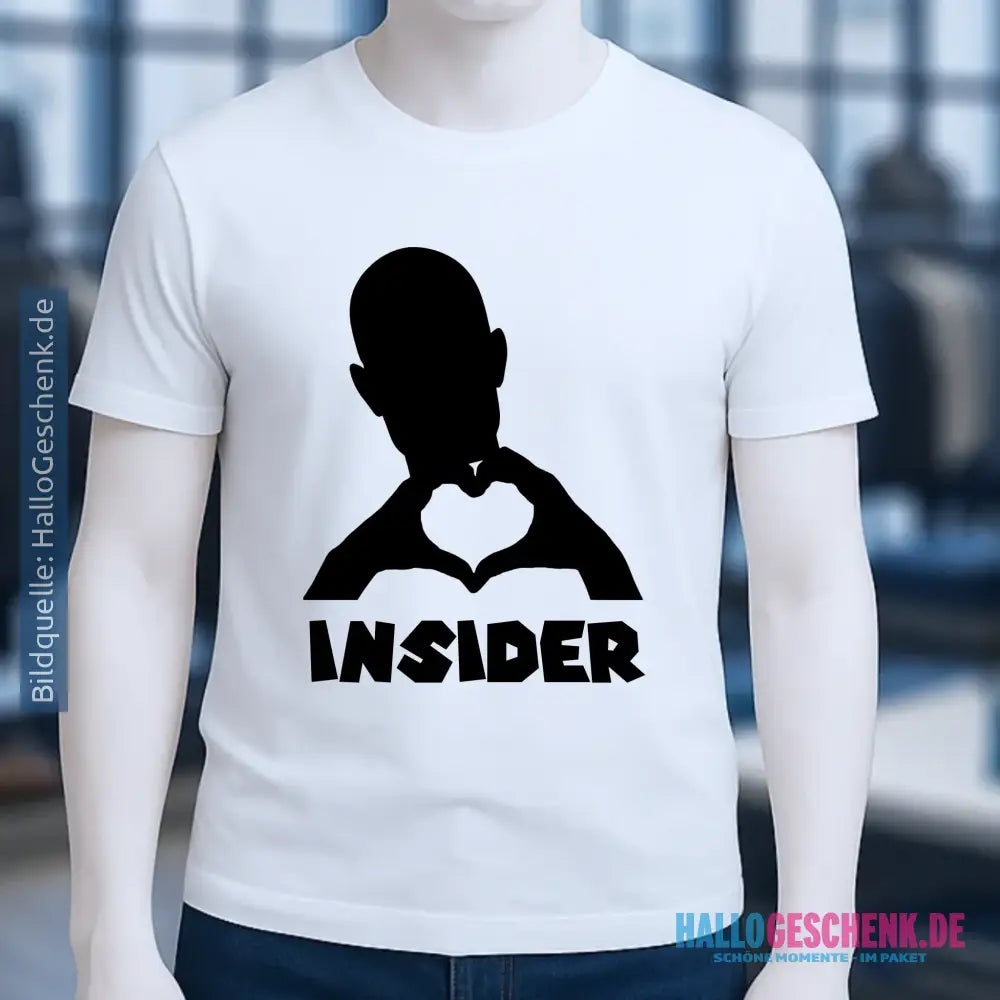 Keine Frage, ich liebe Dich auch! • Insider • personalisierter Text • Unisex Premium T-Shirt XS-5XL aus Bio-Baumwolle für Damen & Herren • Exklusivdesign • personalisiert