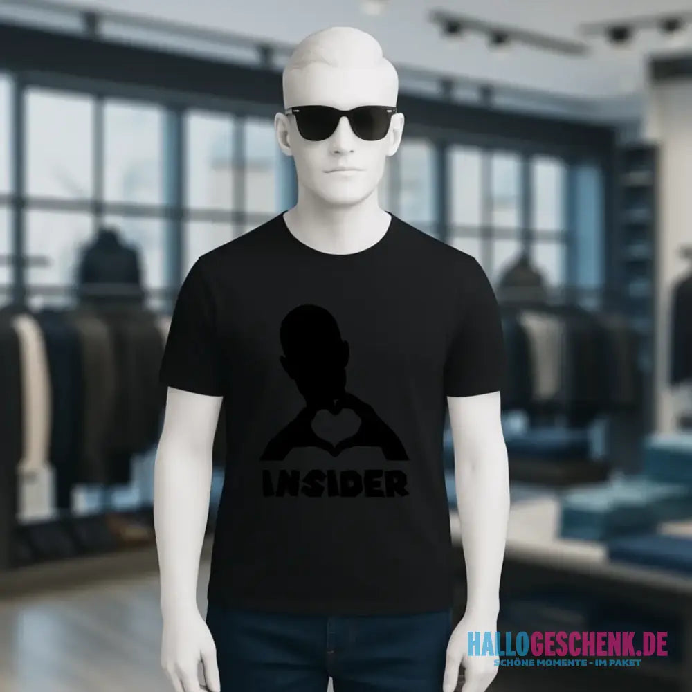 Keine Frage, ich liebe Dich auch! • Insider • personalisierter Text • Unisex Premium T-Shirt XS-5XL aus Bio-Baumwolle für Damen & Herren • Exklusivdesign • personalisiert
