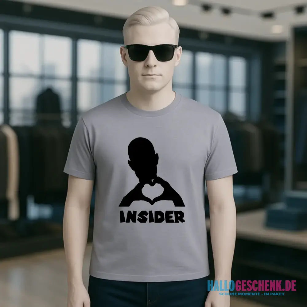 Keine Frage, ich liebe Dich auch! • Insider • personalisierter Text • Unisex Premium T-Shirt XS-5XL aus Bio-Baumwolle für Damen & Herren • Exklusivdesign • personalisiert