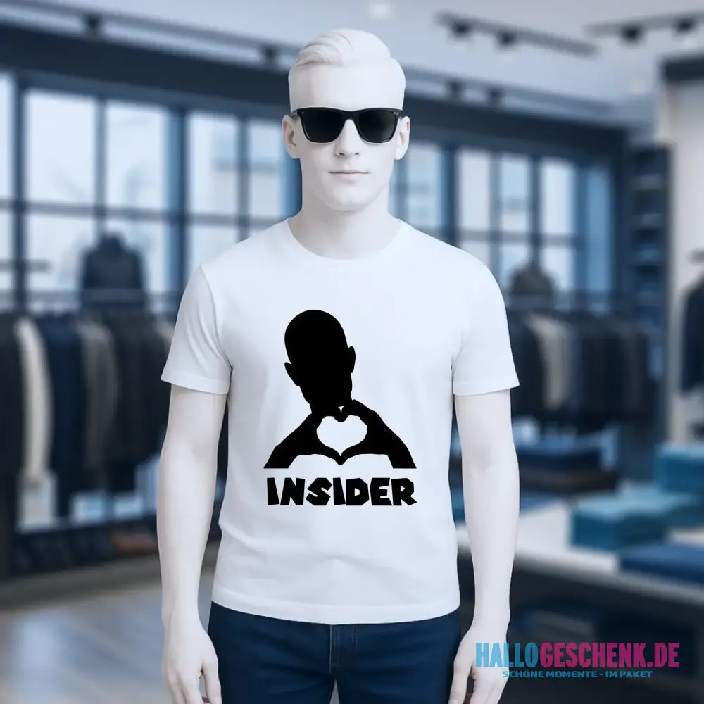 Keine Frage, ich liebe Dich auch! • Insider • personalisierter Text • Unisex Premium T-Shirt XS-5XL aus Bio-Baumwolle für Damen & Herren • Exklusivdesign • personalisiert