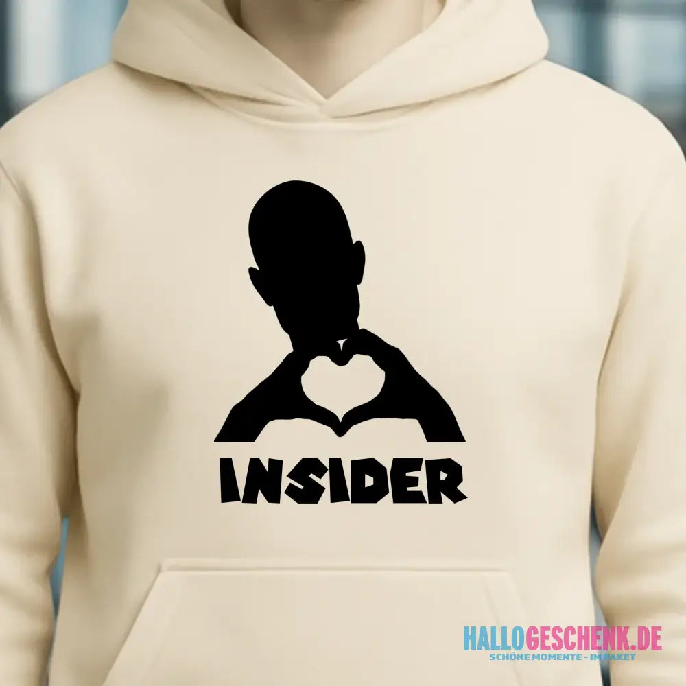 Keine Frage, ich liebe Dich auch! • Insider • personalisierter Text • Unisex Premium Hoodie XS-5XL aus Bio-Baumwolle für Damen & Herren • Exklusivdesign • personalisiert
