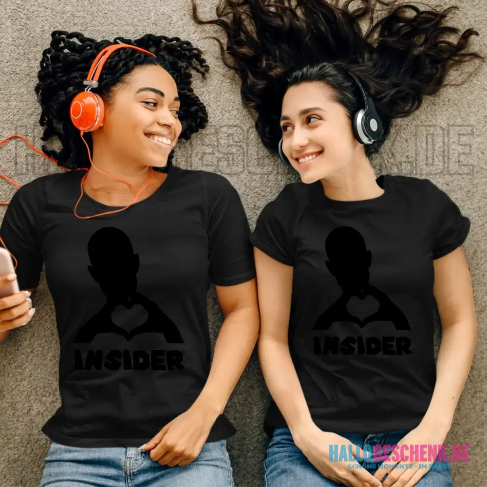 Keine Frage, ich liebe Dich auch! • Insider • personalisierter Text • Ladies Premium T-Shirt XS-2XL aus Bio-Baumwolle für Damen • Exklusivdesign • personalisiert • Motivauswahl • personalisierbar