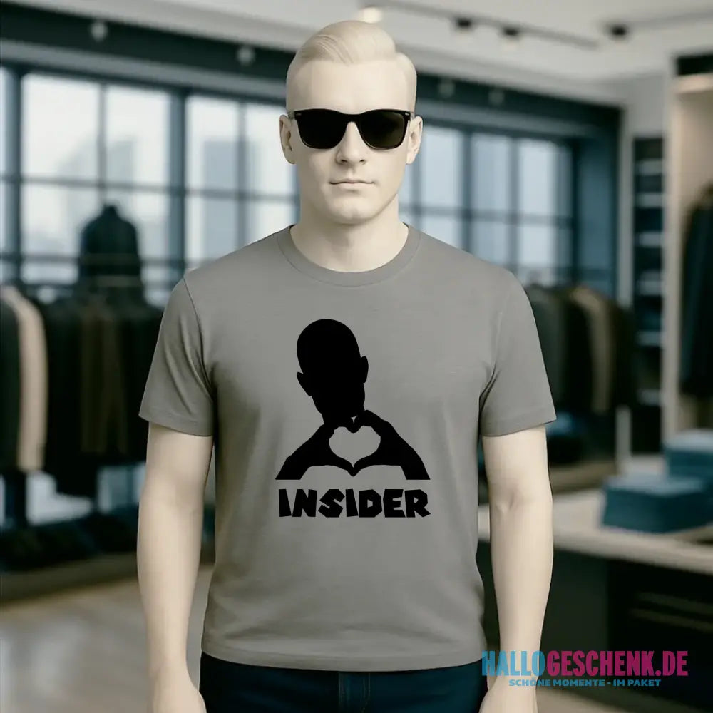 Keine Frage, ich liebe Dich auch! • Insider • personalisierter Text • Unisex Premium T-Shirt XS-5XL aus Bio-Baumwolle für Damen & Herren • Exklusivdesign • personalisiert