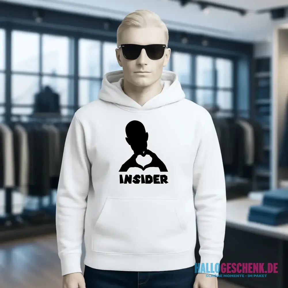 Keine Frage, ich liebe Dich auch! • Insider • personalisierter Text • Unisex Premium Hoodie XS-5XL aus Bio-Baumwolle für Damen & Herren • Exklusivdesign • personalisiert
