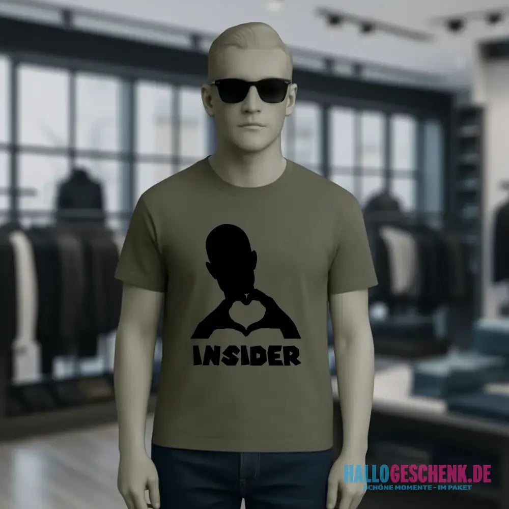 Keine Frage, ich liebe Dich auch! • Insider • personalisierter Text • Unisex Premium T-Shirt XS-5XL aus Bio-Baumwolle für Damen & Herren • Exklusivdesign • personalisiert