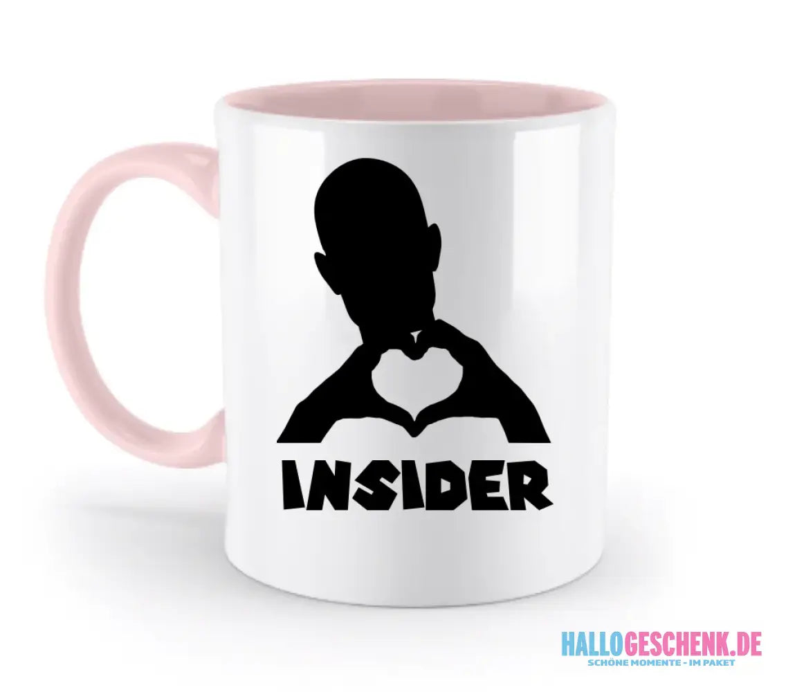 Keine Frage, ich liebe Dich auch! • Insider • personalisierter Text • zweifarbige Tasse 330ml mit farbigem Innendruck spülmaschinengeeignet