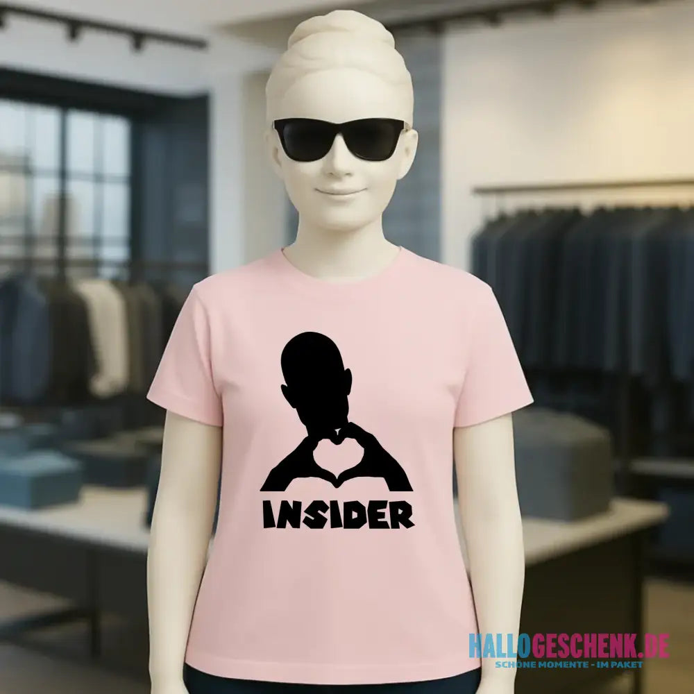 Keine Frage, ich liebe Dich auch! • Insider • personalisierter Text • Ladies Premium T-Shirt XS-2XL aus Bio-Baumwolle für Damen • Exklusivdesign • personalisiert • Motivauswahl • personalisierbar