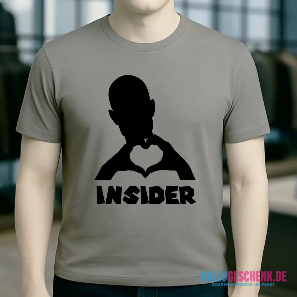 Keine Frage, ich liebe Dich auch! • Insider • personalisierter Text • Unisex Premium T-Shirt XS-5XL aus Bio-Baumwolle für Damen & Herren • Exklusivdesign • personalisiert