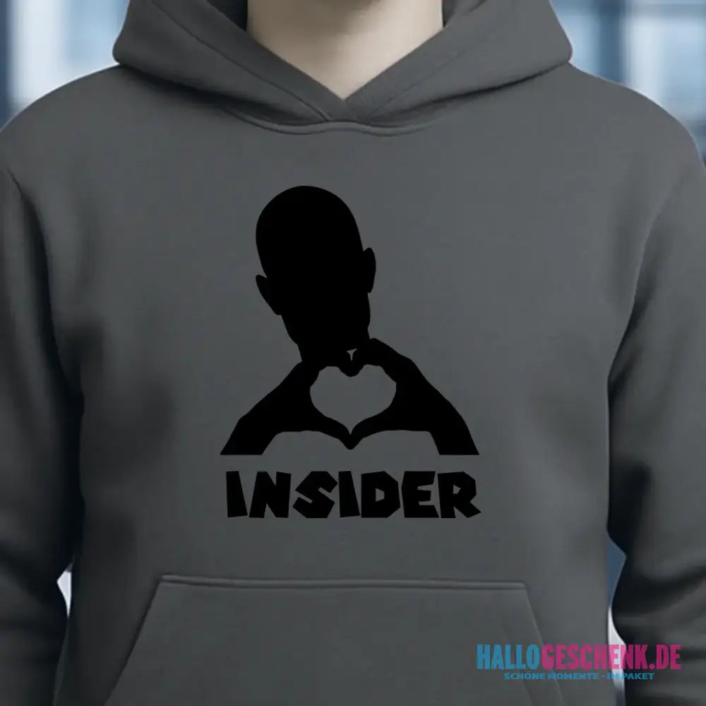 Keine Frage, ich liebe Dich auch! • Insider • personalisierter Text • Unisex Premium Hoodie XS-5XL aus Bio-Baumwolle für Damen & Herren • Exklusivdesign • personalisiert