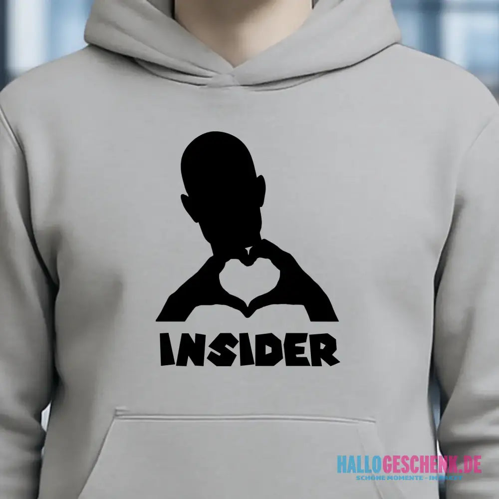 Keine Frage, ich liebe Dich auch! • Insider • personalisierter Text • Unisex Premium Hoodie XS-5XL aus Bio-Baumwolle für Damen & Herren • Exklusivdesign • personalisiert